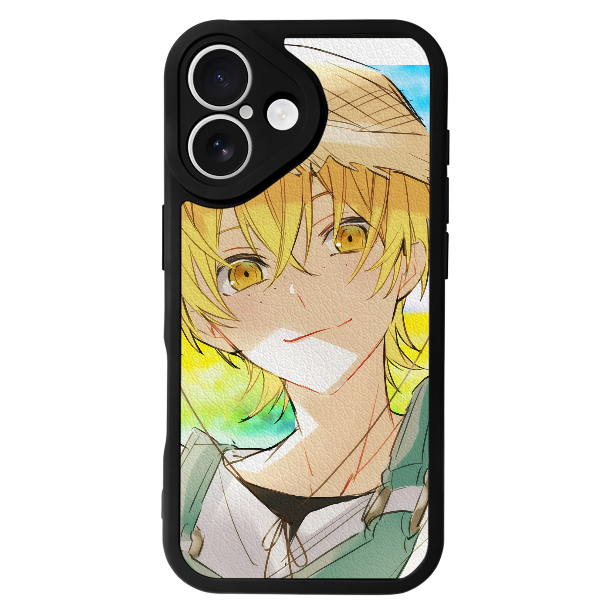 （画像用） 文豪ストレイドッグス Bungo Stray Dogs 【iPhone 16シリーズ対応】シリコンスマホケース（レザー調） 材質：シリコン